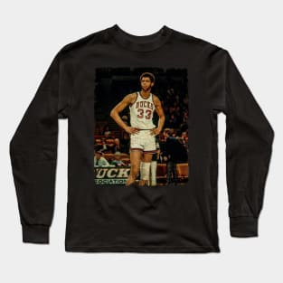 Kareem Abdul Jabbar in Bucks Long Sleeve T-Shirt